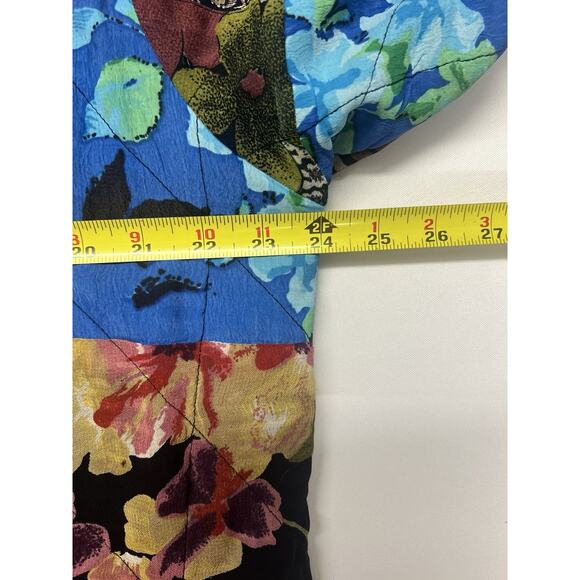 Vision By Shirin Women’s Patchwork Jacket Size XL Artsy Boho Colorful - Picture 3 of 10